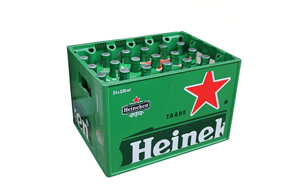 Két bia chai Heineken (24 chai/két)