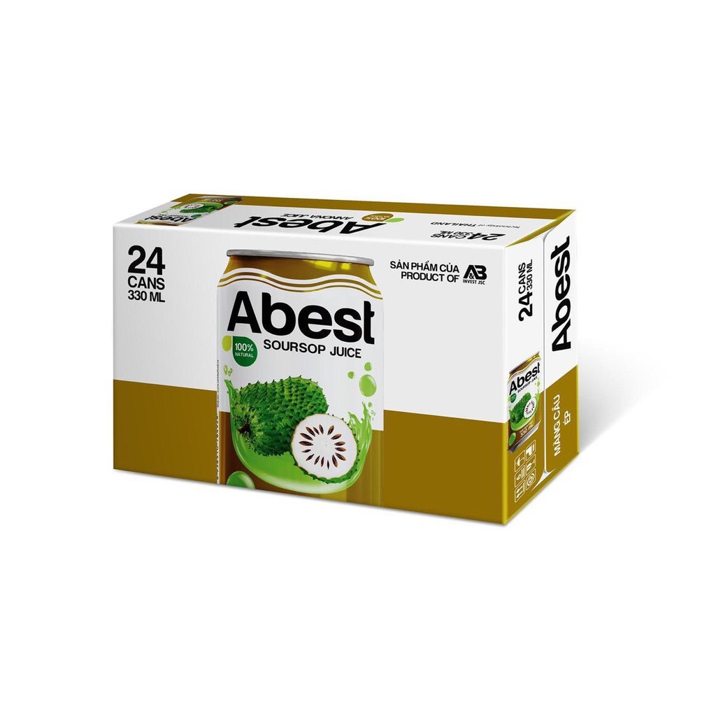 Nước ép ABEST mãng cầu lon 330ml