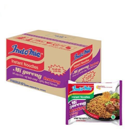 Mì Indomie Bò Cay - Thùng 40 Gói X 91g