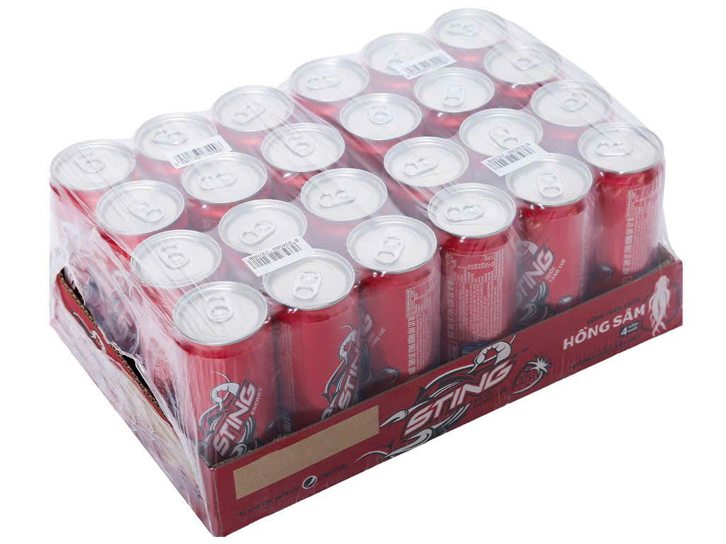 Sting dâu đỏ - Thùng 24 lon x 330ml