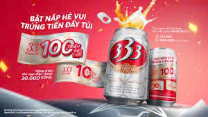 Bia 333 Export - Thùng 24 lon x 330ml Hàng Tết