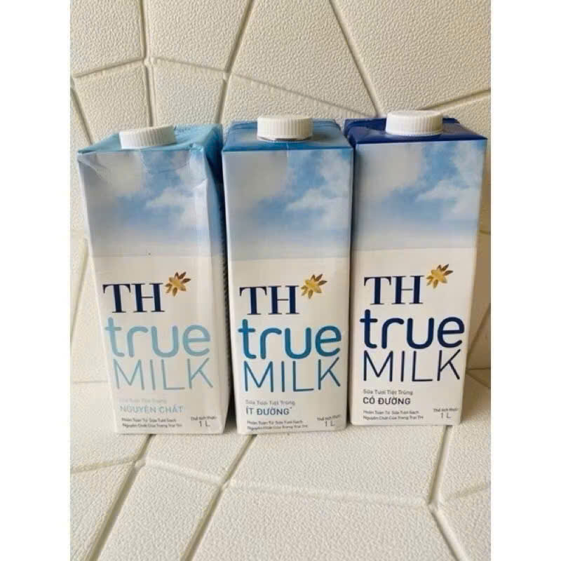 sữa TH thùng 1 Lít có đường