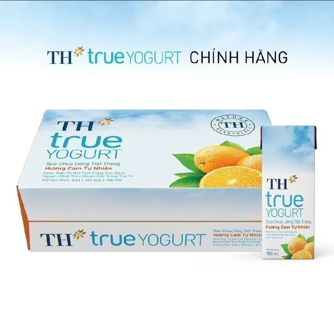 sữa chua uống vị cam Th 180 ml