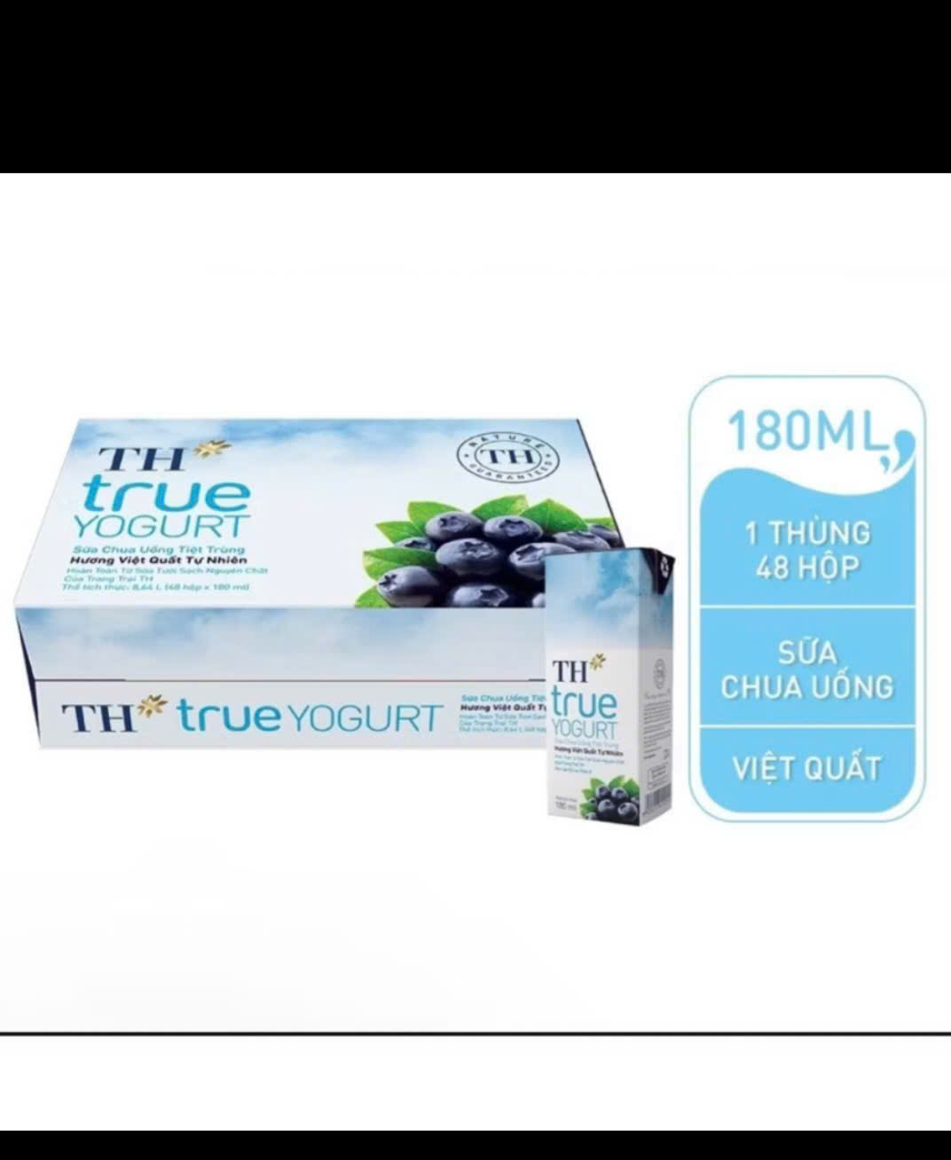 sữa chua uống việt quất 180ml Th