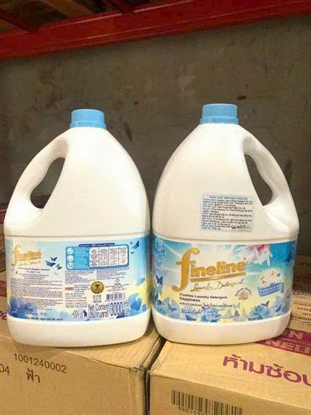 nước giặt FINELINE màu xanh (thùng 4 can )