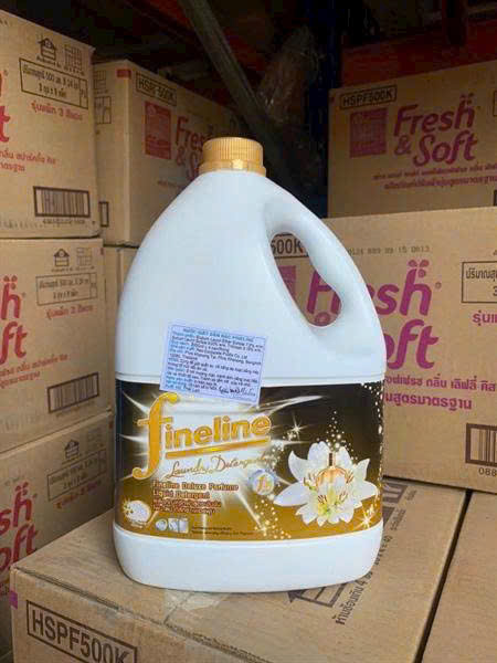 nước giặt FINELINE màu vàng (thùng 4 can )