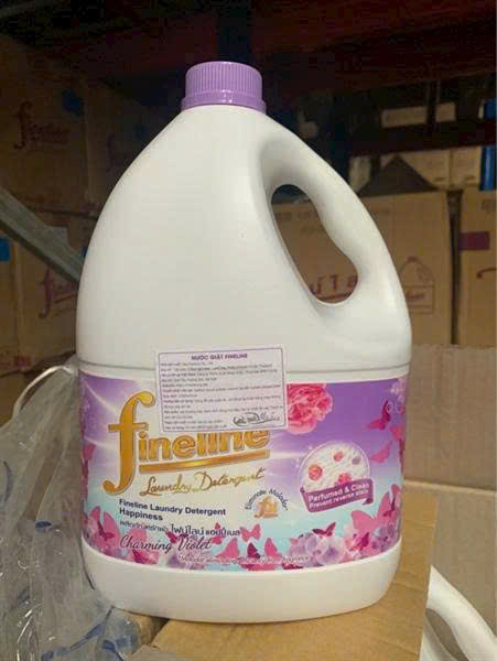 nước giặt FINELINE màu tím  (thùng 4 can )