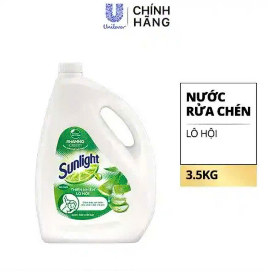 nước rửa chén  sunlight 3,5 lô hội -3 can