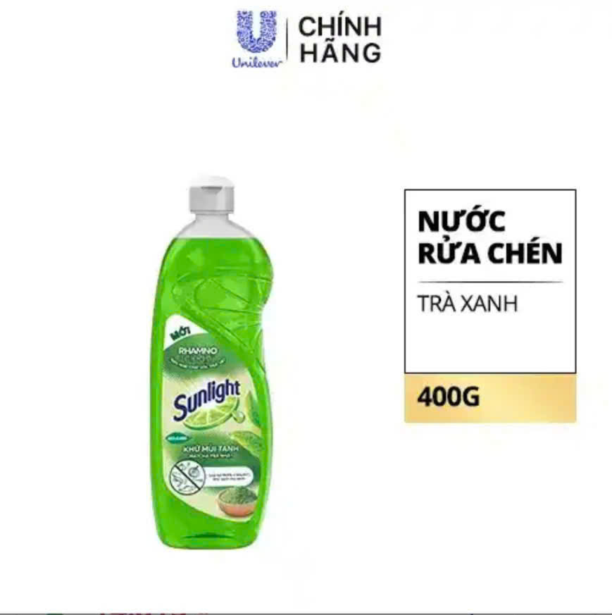 nước rửa bát  sunlight 400 g trà chanh -24  chai