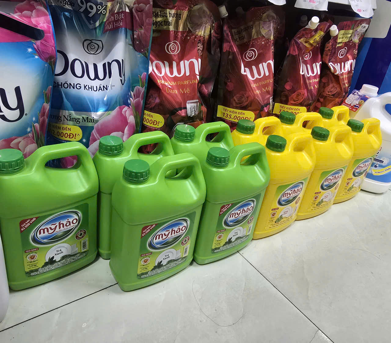 nước rửa chén trà xanh 1.5 kg