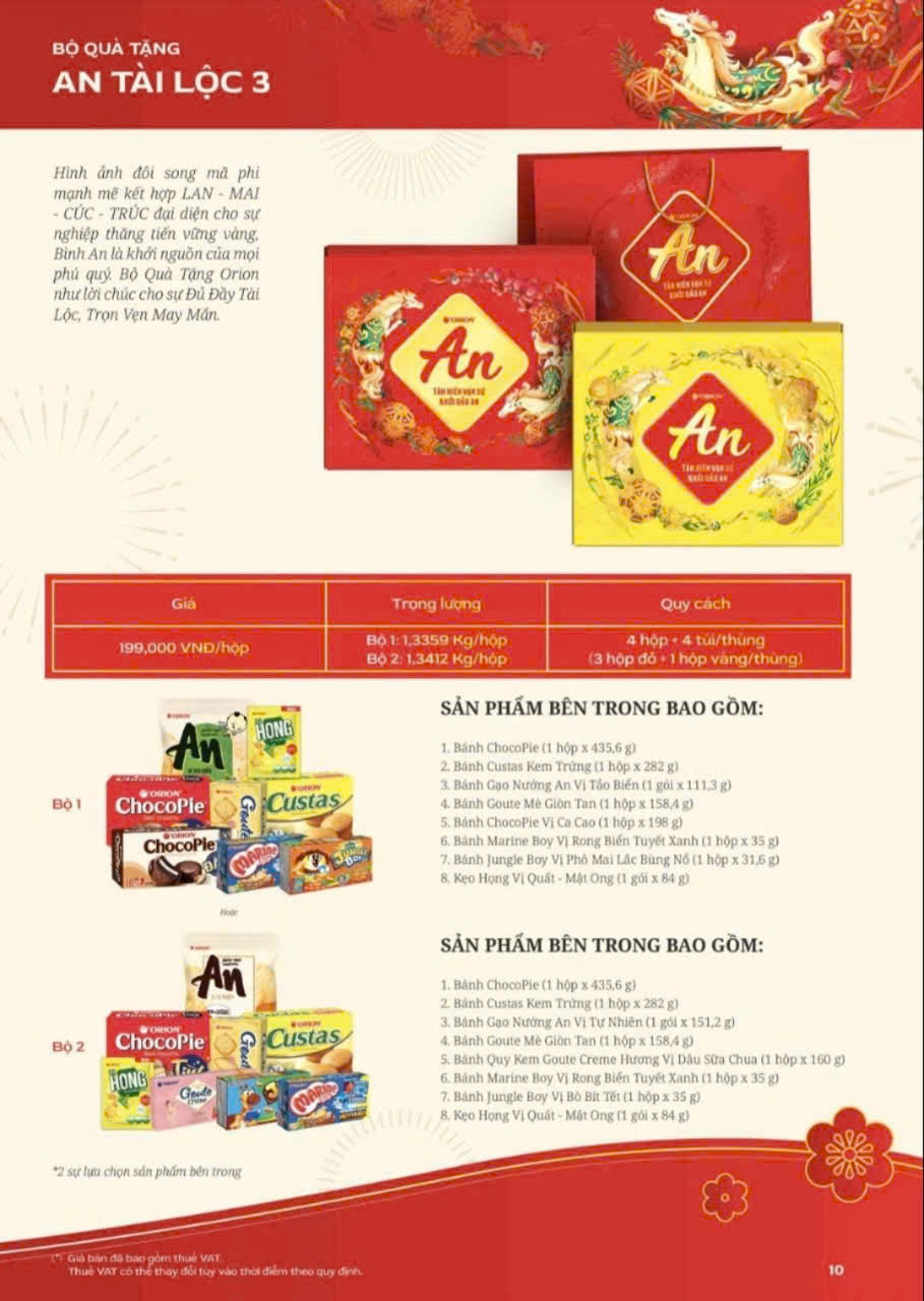 bộ quà tết An Tài Lộc 3