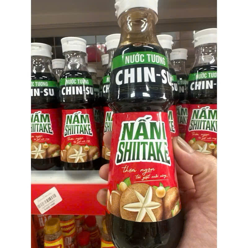 Nước tương Chinsu nấm Shiitake chai 330ml
