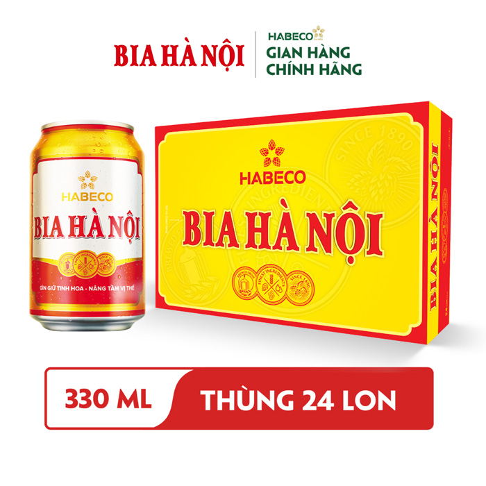 Bia Hà Nội - Thùng 24 Lon X 330ml