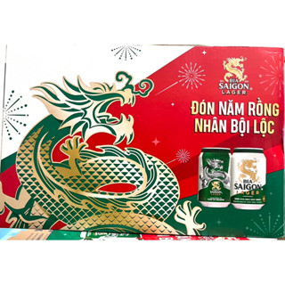 TẾT-Bia Sài Gòn Lager - Thùng 24 Lon X 330ml