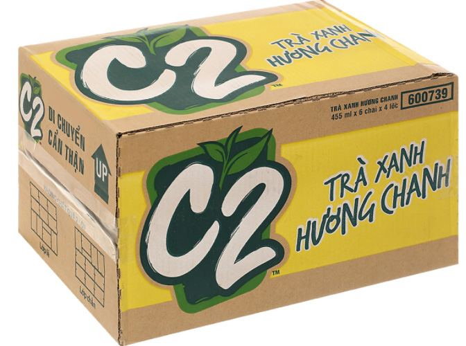 C2 Chanh - Thùng 24 Chai X 455ml