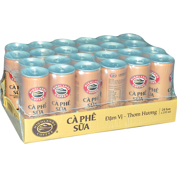 Cà Phê Sữa Đá Highland - Thùng 24 Lon X 235ml