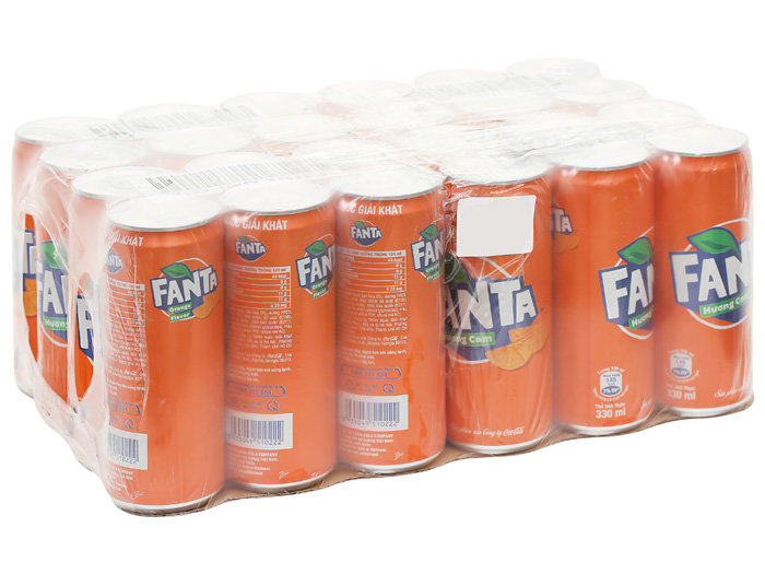 Fanta Cam - Thùng 24 Lon X 330ml