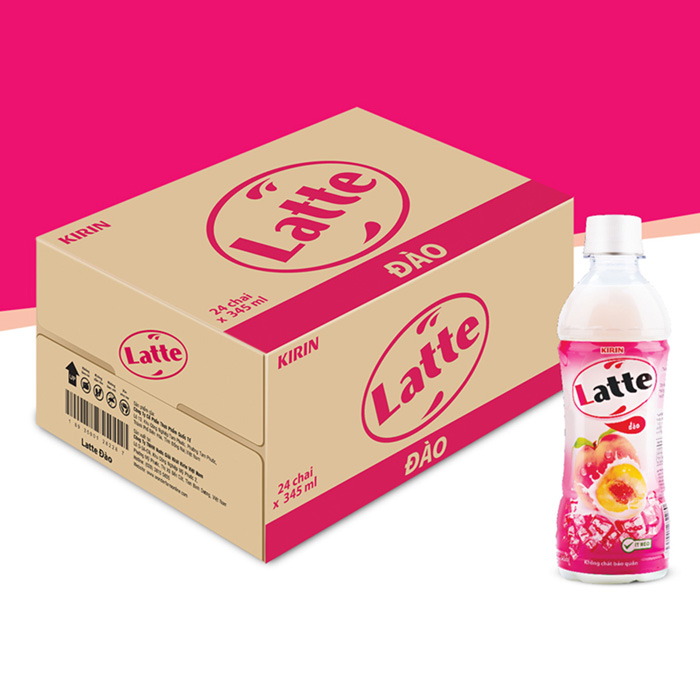 Latte Đào - Thùng 24 Chai X 440ml