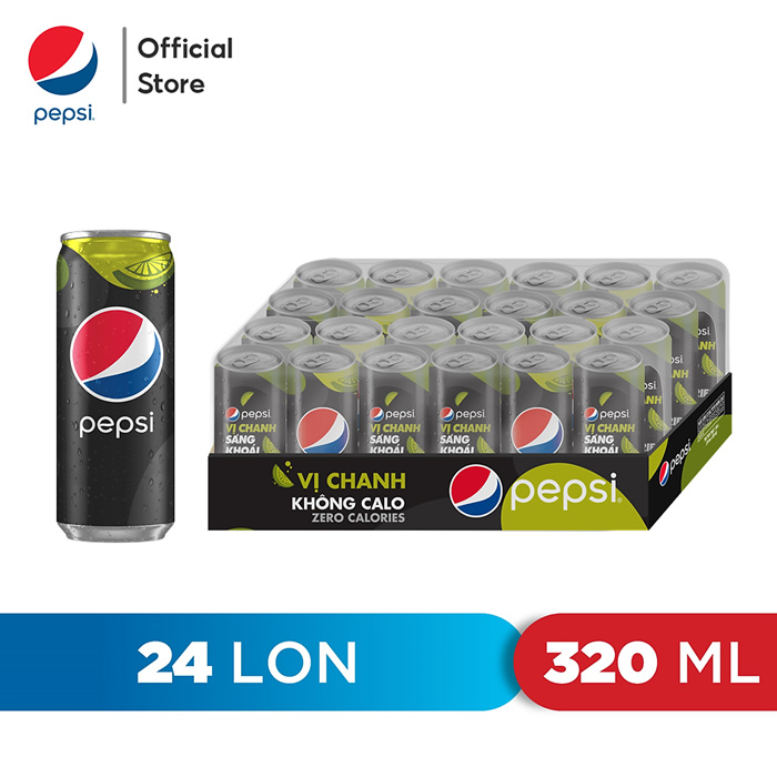 Pepsi Chanh - Thùng 24 Lon X 320ml