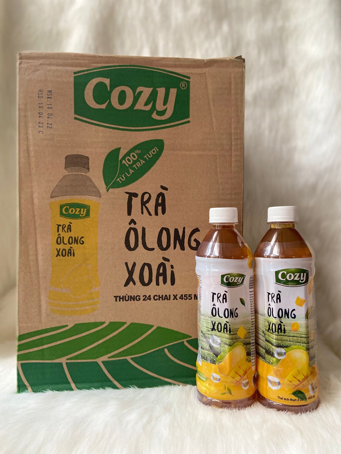 Trà Cozy Olong Xoài - Thùng 24 Chai X 455ml