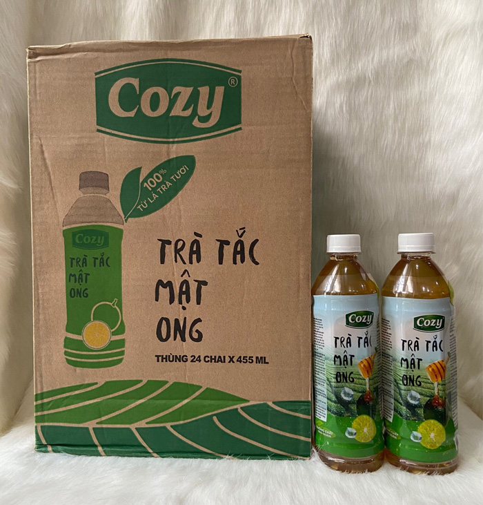 Trà Cozy Tắc Mật Ong - Thùng 24 Chai X 455ml