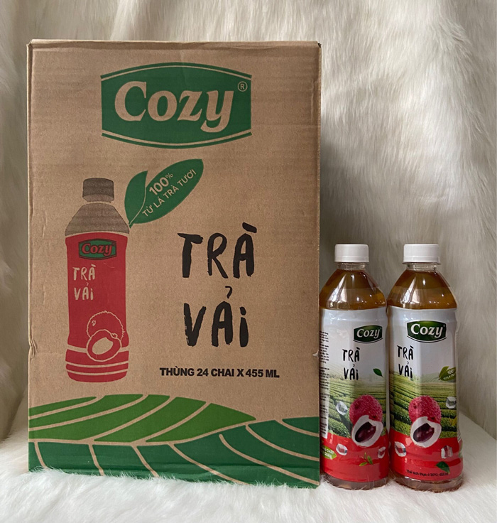 Trà Cozy Vải - Thùng 24 Chai X 455ml